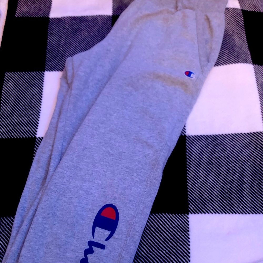 gray champion sweatpants